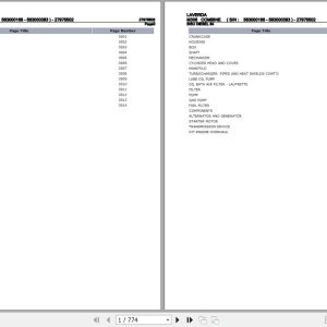 Laverda Combine M306 Parts Catalog 27975502 1