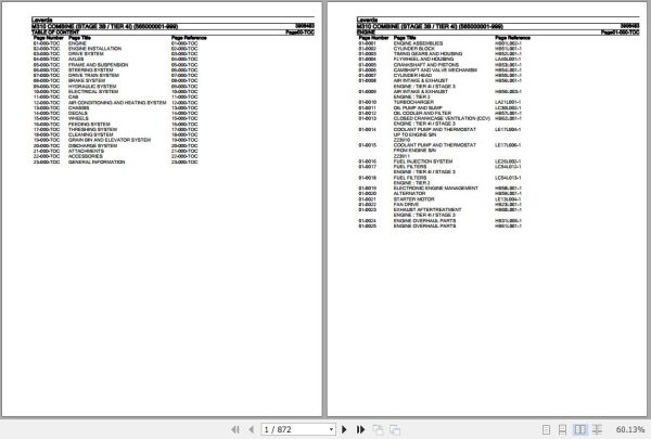 Laverda Combine M310 Parts Catalog 3906483 1