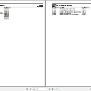 Laverda Cornflow Header 870F 875F Parts Catalog 3906450 1