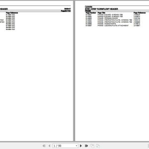 Laverda Cornflow Header 870R 875R Parts Catalog 3906447 1