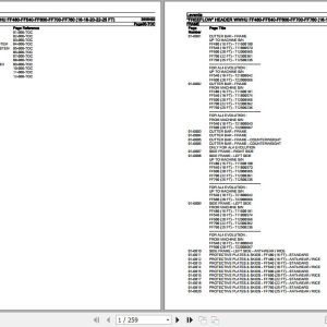 Laverda Freeflow Header WWHU FF480 FF540 FF600 FF700 FF760 Parts Catalog 3906492 1