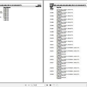 Laverda L Header L420 L480 L540 L600 L660 L760 Parts Catalog 3906491 1