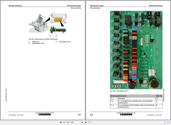 Liebherr Excavator A918 Litronic 75431 Operating Instructions 2