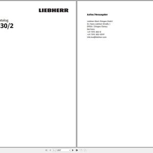 Liebherr Mobile Crane LTM 1030 2 050402 Spare Parts Catalog 1
