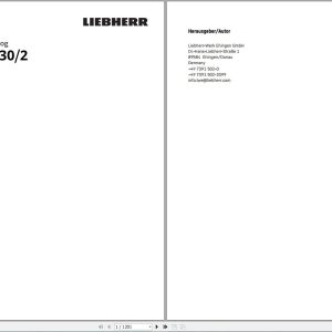 Liebherr Mobile Crane LTM 1030 2 050403 Spare Parts Catalog 1