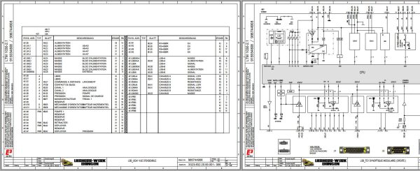 Liebherr Mobile Crane LTM 1030 2.1 080054 Operating Parts Technical Manual Wiring Diagram 5