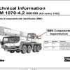 Liebherr Mobile Crane LTM 1070 4.2 060146 Operating Parts Technical Manual Wiring Diagram 1