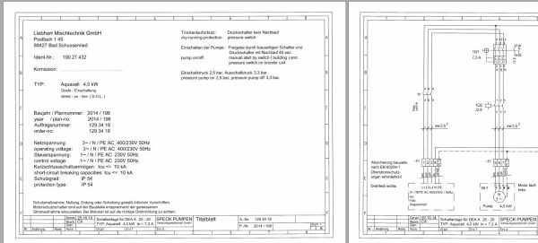 Liebherr Truck Mixer CPM00.50 48.00 932313 Parts Manual Electrical Schematic 3