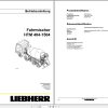 Liebherr Truck Mixer HTM 404 1504 820354205 Operating Manual 1