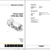 Liebherr Truck Mixer HTM0704S 04.02 963009 Operating Parts Manual Electrical Schematic 1