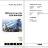 Liebherr Truck Mixer HTM0704S 04.02 964972 Operating Parts Manual Electrical Schematic 1