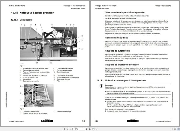 Liebherr Truck Mixer HTM0704S 04.02 964972 Operating Parts Manual Electrical Schematic 2