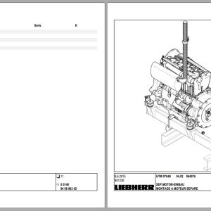 Liebherr Truck Mixer HTM0704S 04.02 964976 Operating Parts Manual Electrical Schematic 3