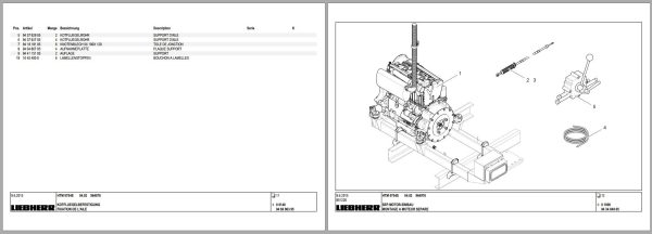 Liebherr Truck Mixer HTM0704S 04.02 964976 Operating Parts Manual Electrical Schematic 3
