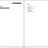 Liebherr Truck Mixer HTM0704S 04.02 964978 Operating Parts Manual Electrical Schematic 2