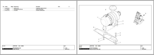 Liebherr Truck Mixer HTM0704S 04.02 964980 Operating Parts Manual Electrical Schematic 3