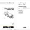 Liebherr Truck Mixer HTM0904F 06.00 964095 Operating Parts Manual 1