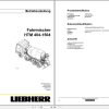 Liebherr Truck Mixer HTM704S 04.02 969523 Operating Parts Manual Electrical Schematic 1