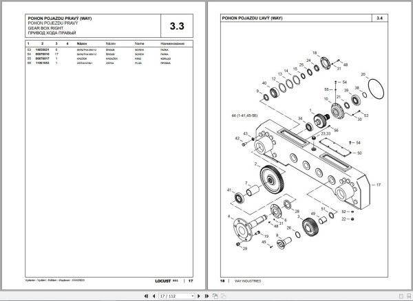 Locust Skid Steer L903 404D 22T Spare Parts Catalog 2023 2