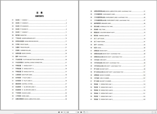 Lonking Excavator CDM6365H Spare Parts Catalog EN ZH 1