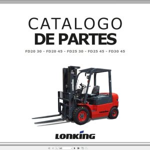 Lonking Forklift FD20 30 FD20 45 FD25 30 FD25 45 FD30 45 Spare Parts Catalog ES 1