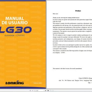 Lonking Forklift L30 Service Maintenance Manual 1