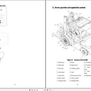 Lonking Forklift LG20D LG35DT Operators Manual EN 1