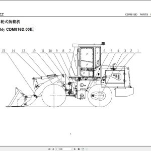 Lonking Wheel Loader CDM816D Spare Parts Catalog EN ZH 1