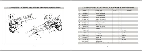 Lonking Wheel Loader CDM833 Spare Parts Catalog ES 2