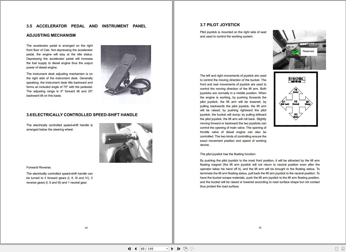 Lonking Wheel Loader CDM856DF Operation and Maintenance Manual ES 2