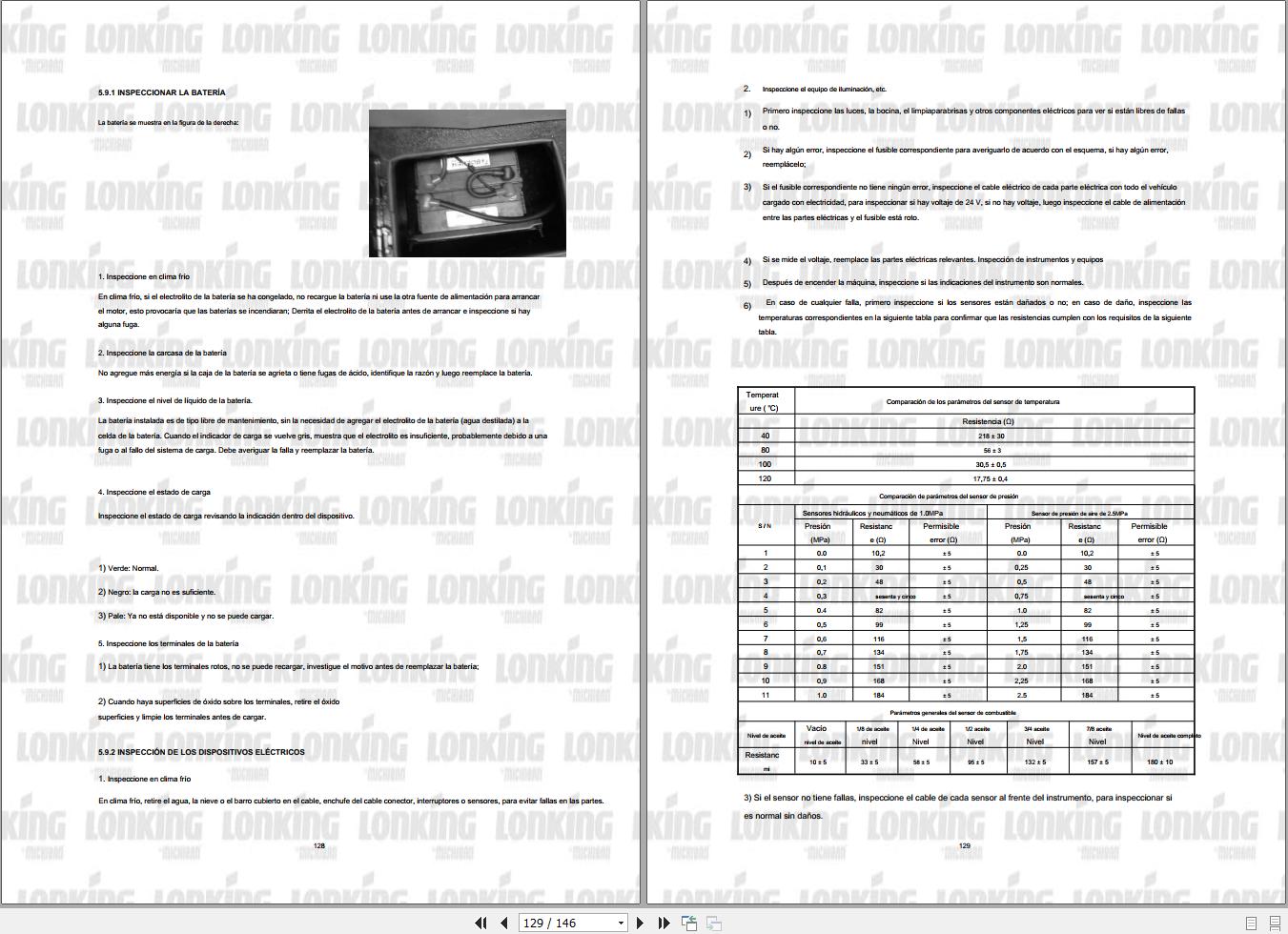 Lonking Wheel Loader CDM932 Operators Manual ES 2