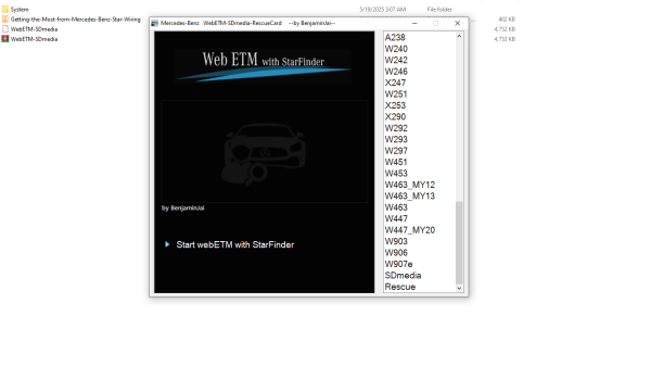 Mercedes Benz Web ETM SDmedia Rescuse Card Wiring Solution 2023 2
