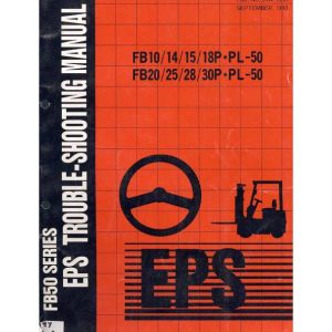 Nichiyu Forklift FB10P 50 to FB30PL 50 EPS Troubleshooting Manual 1