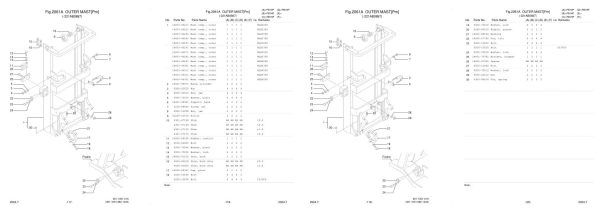 Nichiyu Forklift FB10P 65 Parts Manual 1