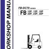 Nichiyu Forklift FB10P DC70 to FB30P DC70 Workshop Manual 02W 2202 1