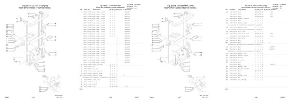 Nichiyu Forklift FB20P 65 Parts Manual 2