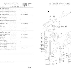 Nichiyu Forklift FB20P 70 SF Parts Manual 1
