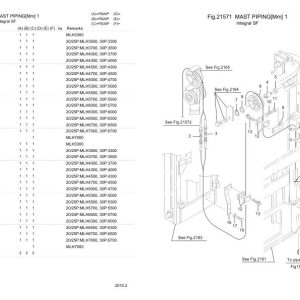 Nichiyu Forklift FB20P DC70 Parts Manual 1