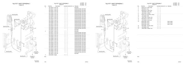 Nichiyu Forklift FB20P DC70 Parts Manual 1