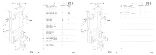 Nichiyu Forklift FB35P 70 Parts Manual 1