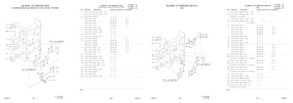 Nichiyu Forklift FBR20 63 Parts Manual 1
