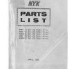 Nichiyu Forklift FBR9 30 to FBRA12 30 Parts Manual 1