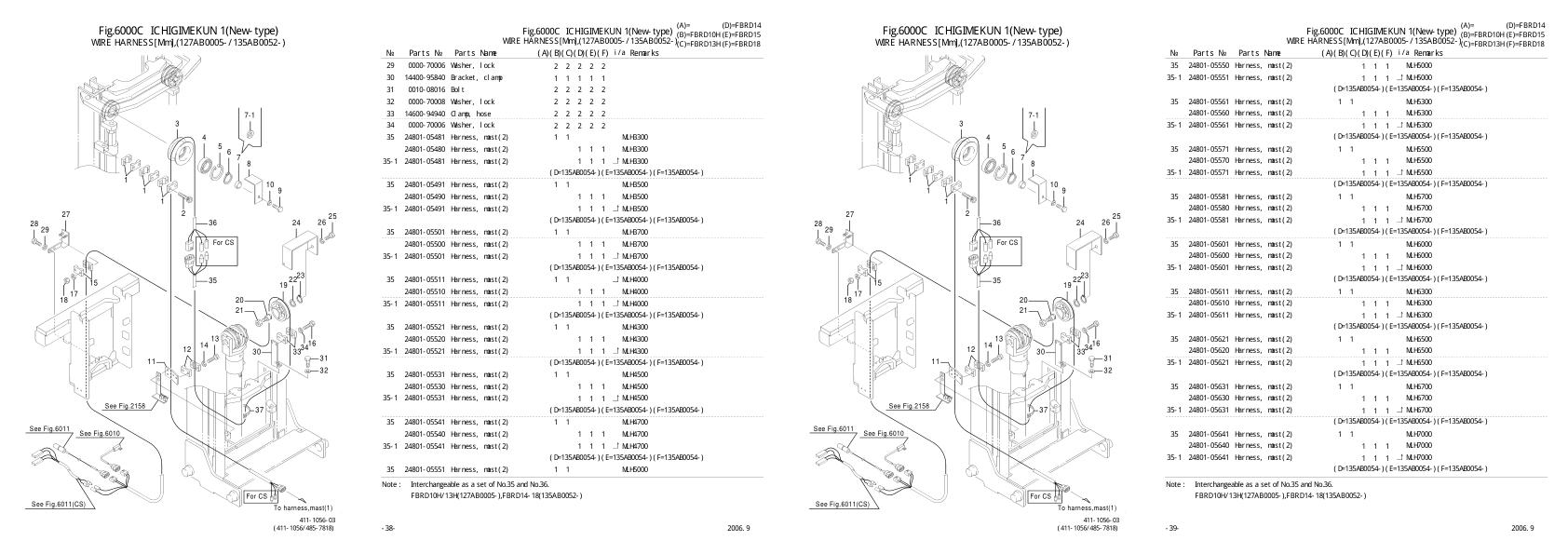 Nichiyu Forklift FBRD15 63 Parts Manual 1