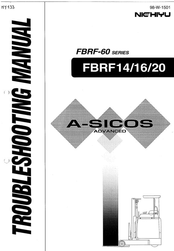 Nichiyu Forklift FBRF14 60 FBRF16 60 FBRF20 60 Troubleshooting Manual 1