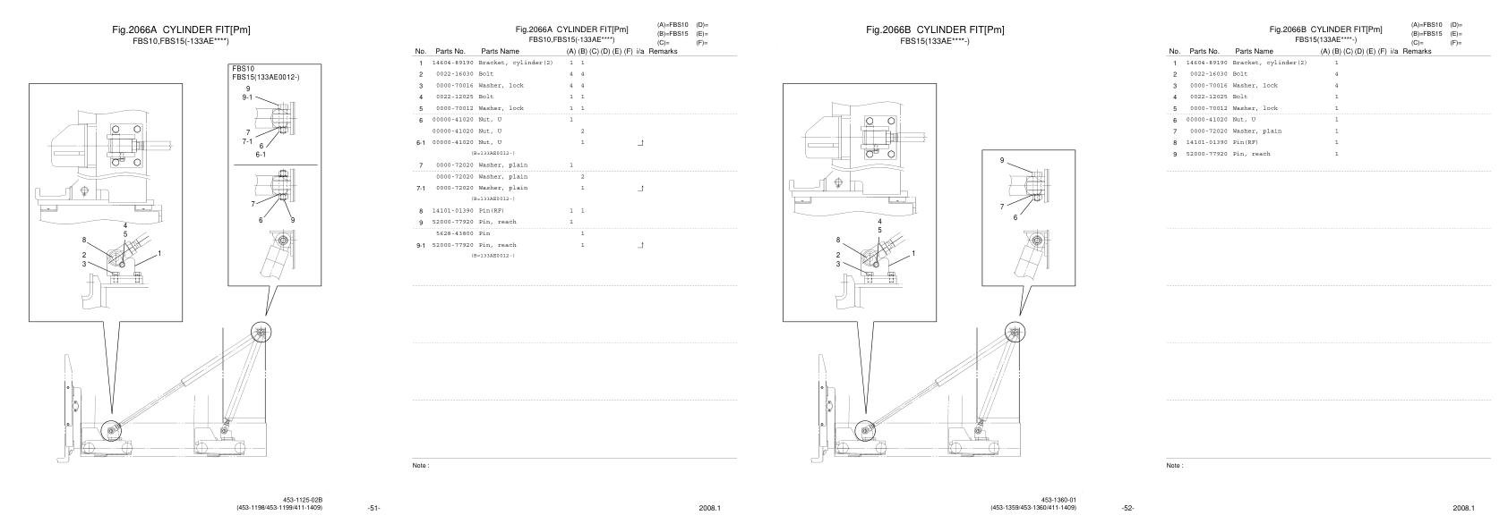 Nichiyu Forklift FBS15 75 Parts Manual 1
