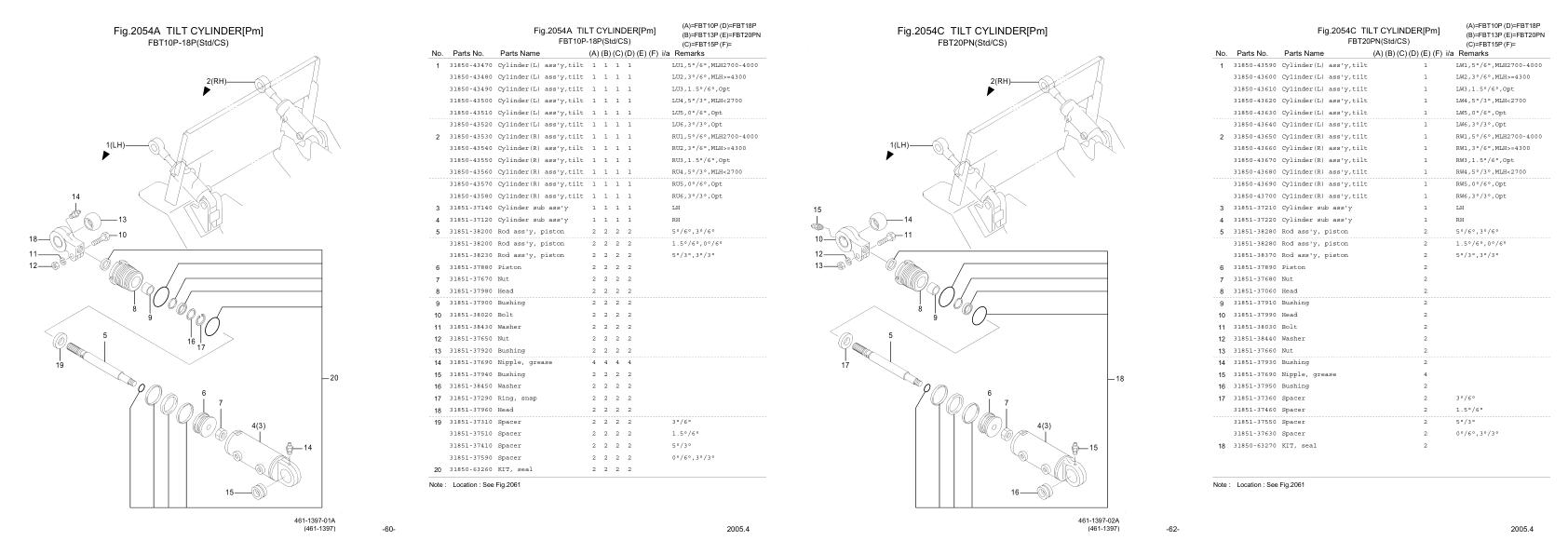 Nichiyu Forklift FBT 67 Parts Manual 1