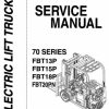 Nichiyu Forklift FBT13P 70 to FBT20PN 70 Service Manual 1