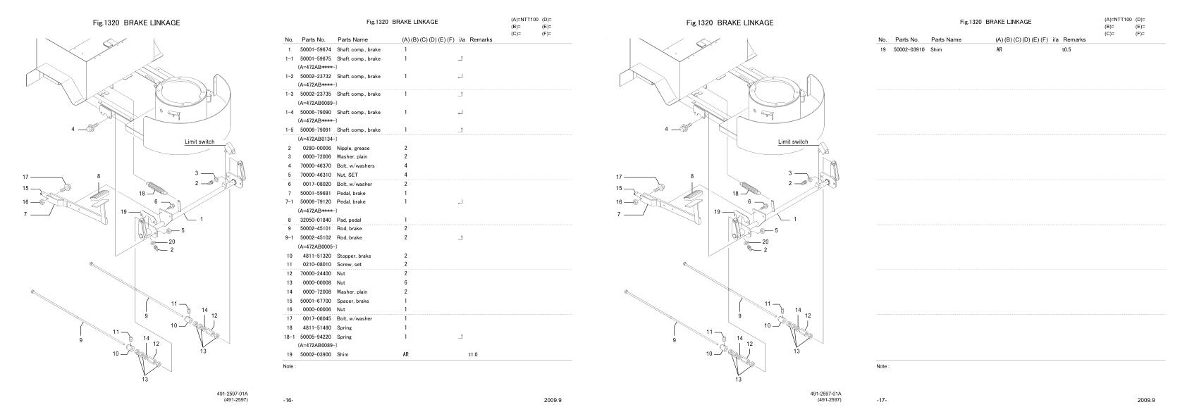Nichiyu Forklift NTT100 70 Parts Manual 1