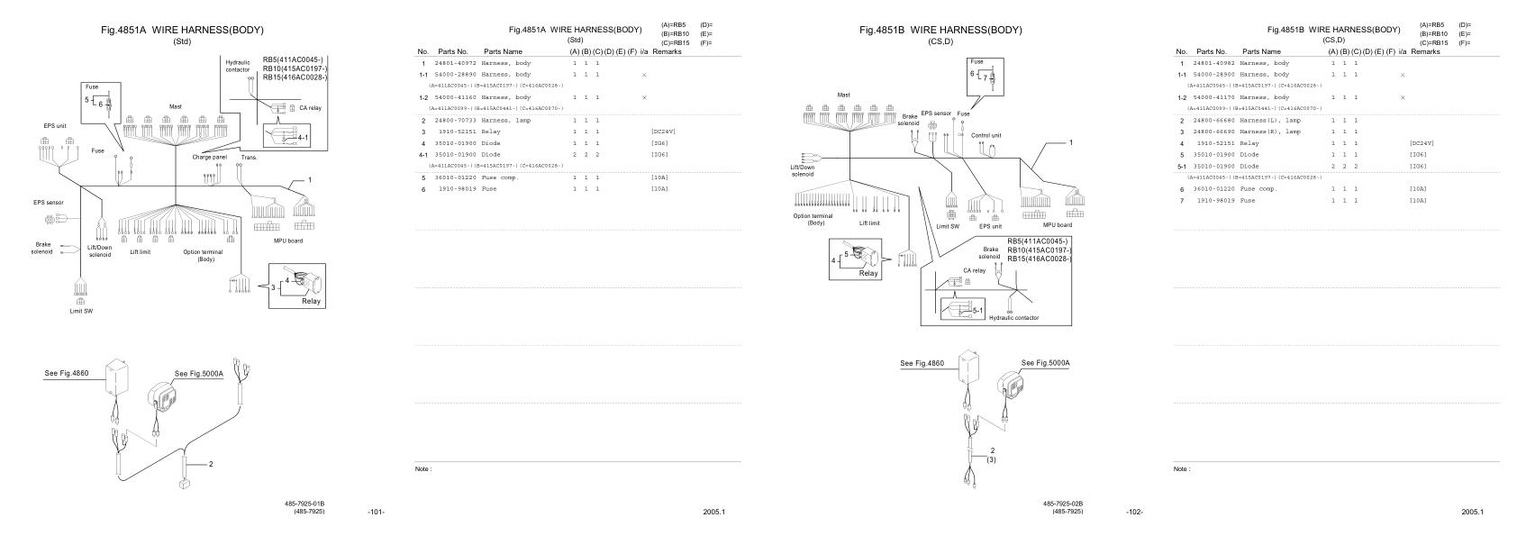 Nichiyu Forklift RB 45 Parts Manual 1