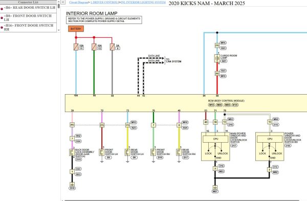 Nissan KICKS P15 2020 March 2025 Service Manual Wiring Diagrams 3